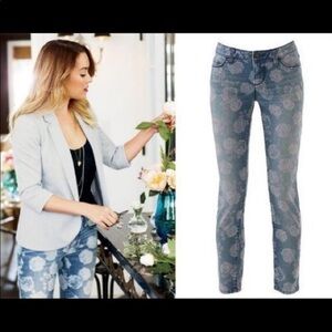 Lauren Conrad Flower Skinny Jeans Sz 4 EUC